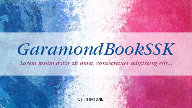 GaramondBookSSK example