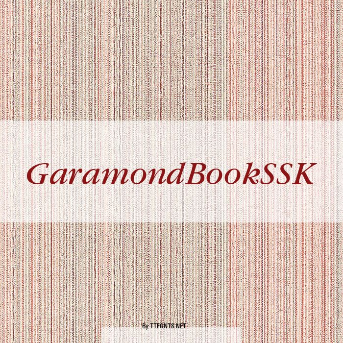 GaramondBookSSK example