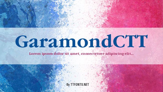 GaramondCTT example