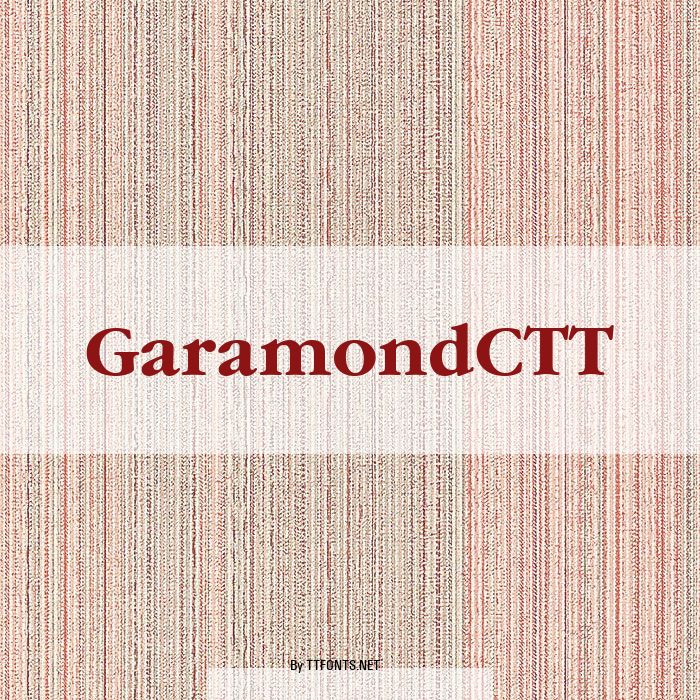 GaramondCTT example