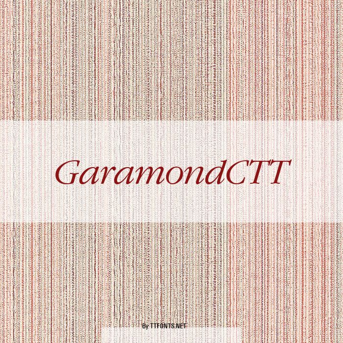 GaramondCTT example