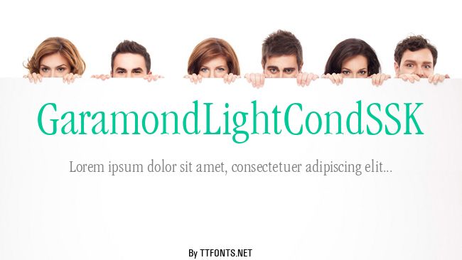 GaramondLightCondSSK example