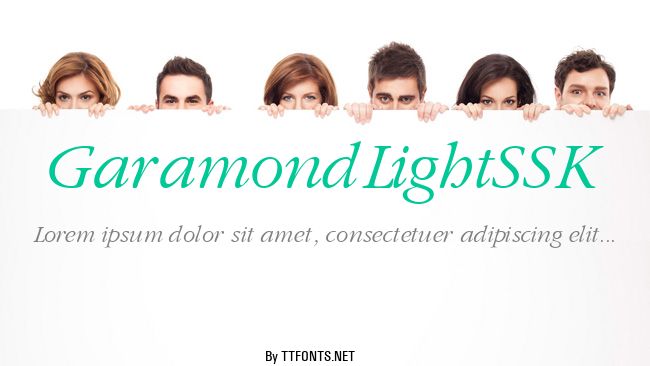 GaramondLightSSK example