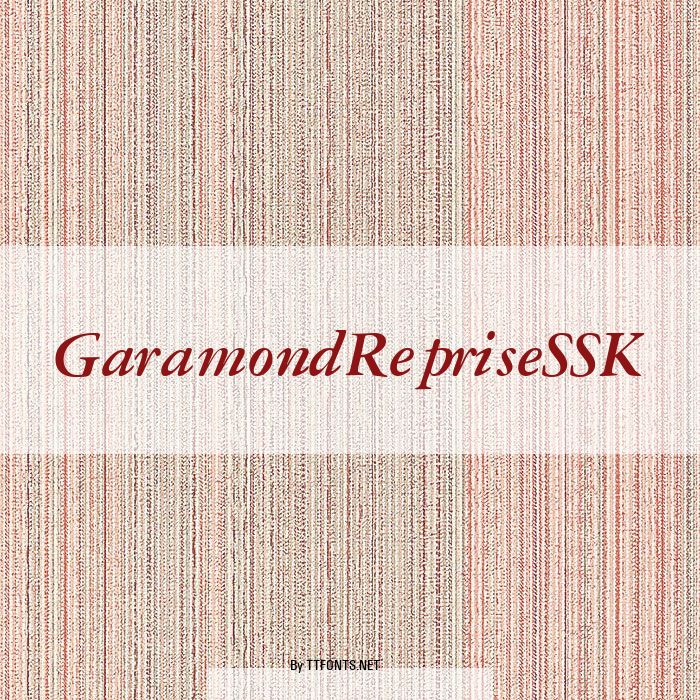 GaramondRepriseSSK example