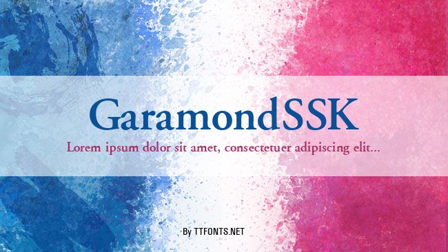 GaramondSSK example