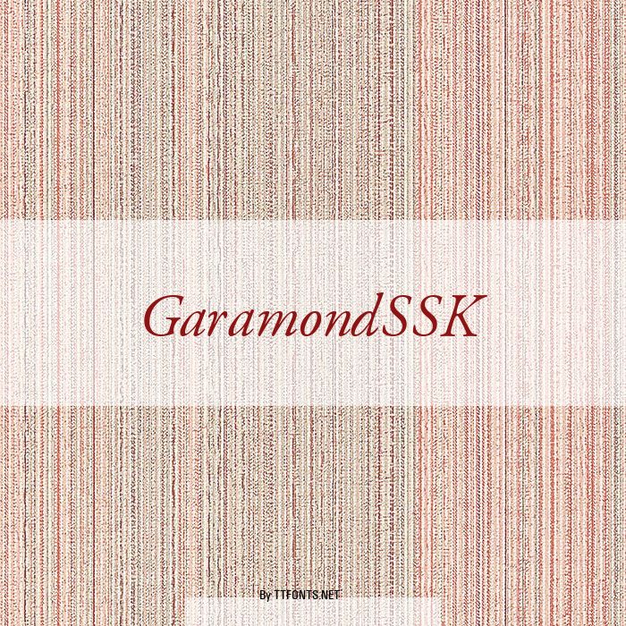GaramondSSK example