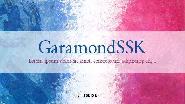 GaramondSSK example