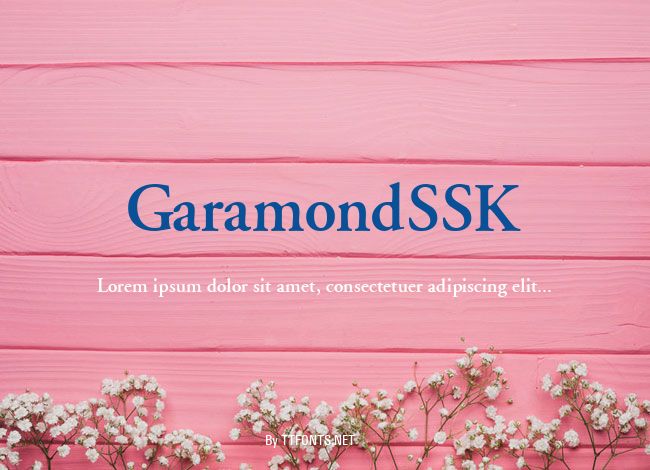 GaramondSSK example