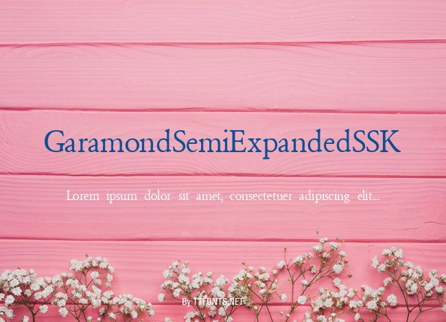 GaramondSemiExpandedSSK example