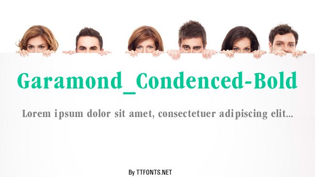 Garamond_Condenced-Bold example