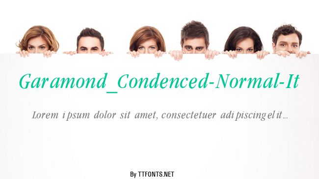Garamond_Condenced-Normal-It example