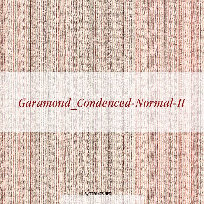 Garamond_Condenced-Normal-It example