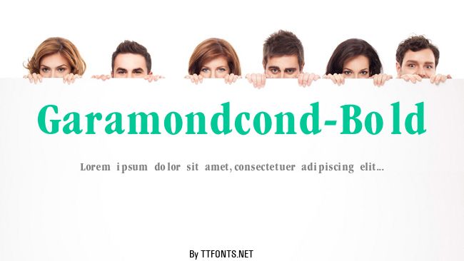 Garamondcond-Bold example