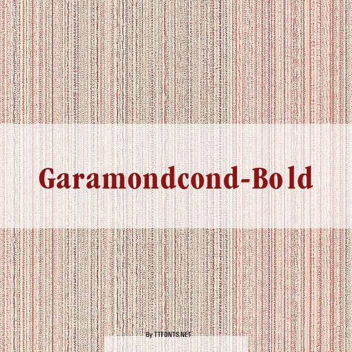 Garamondcond-Bold example