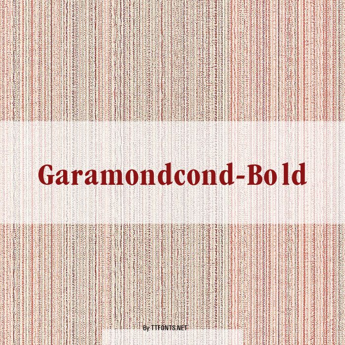 Garamondcond-Bold example