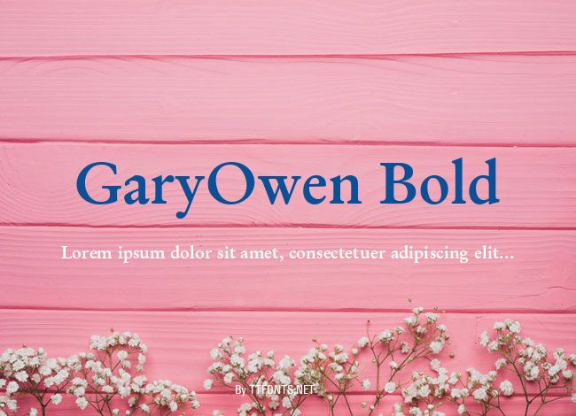 GaryOwen Bold example