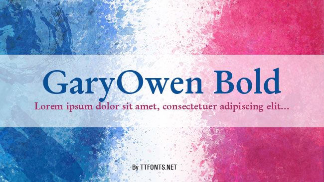 GaryOwen Bold example