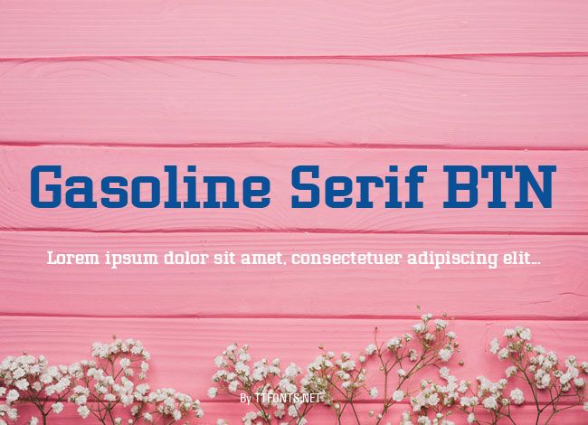 Gasoline Serif BTN example