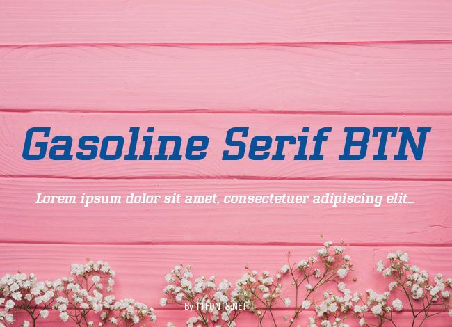 Gasoline Serif BTN example