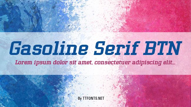 Gasoline Serif BTN example