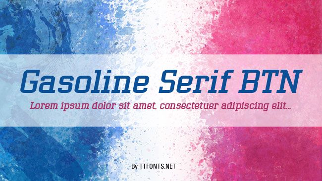 Gasoline Serif BTN example