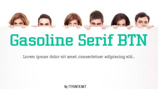 Gasoline Serif BTN example