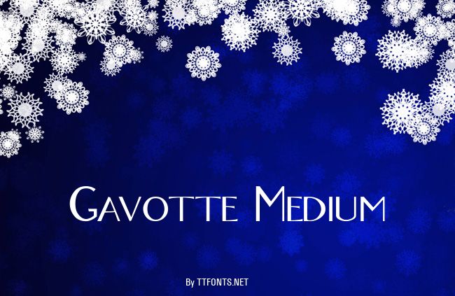 Gavotte Medium example