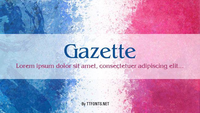 Gazette example