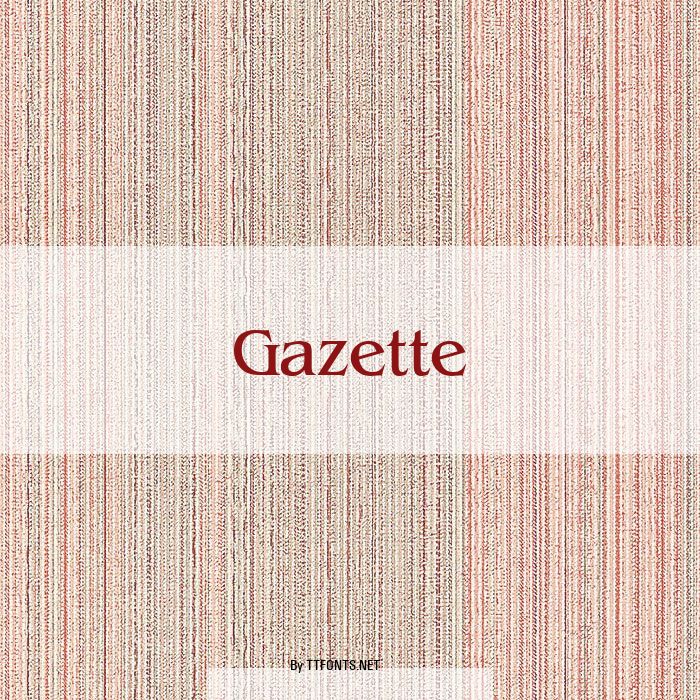 Gazette example