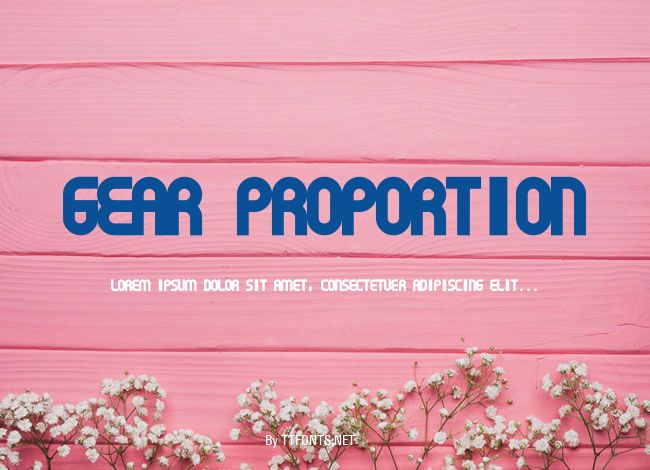 Gear Proportion example