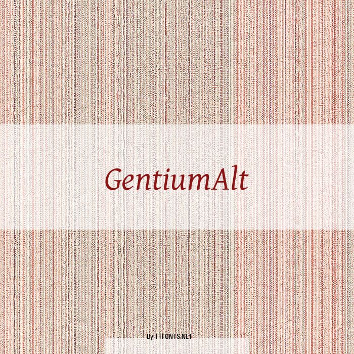 GentiumAlt example