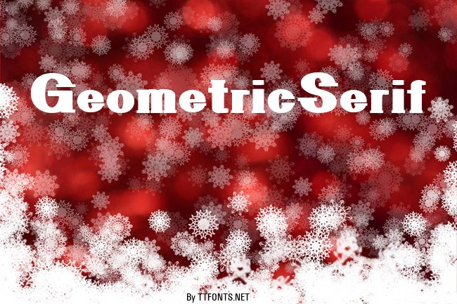 GeometricSerif example