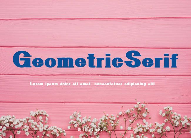 GeometricSerif example