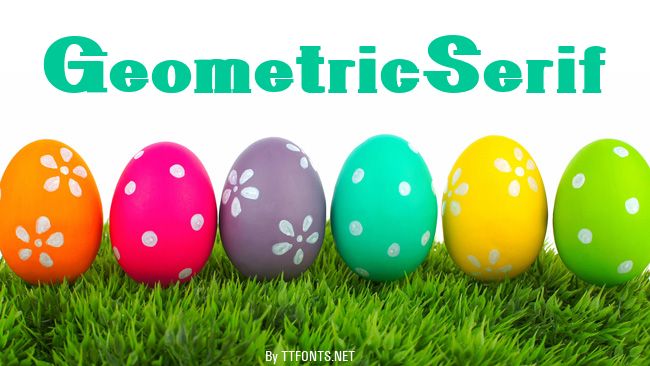 GeometricSerif example