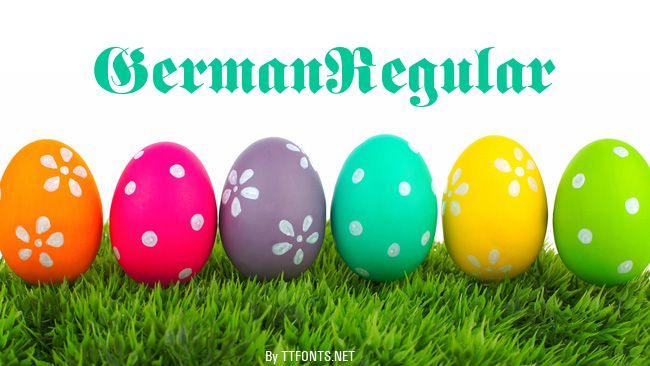 GermanRegular example