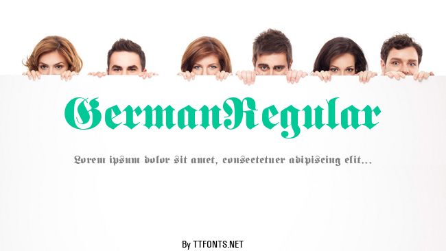 GermanRegular example