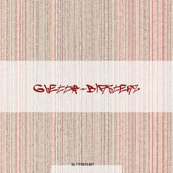 ghetto-blasterz example