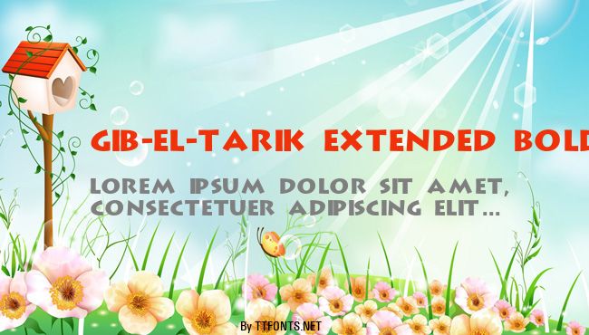 Gib-El-Tarik Extended Bold example