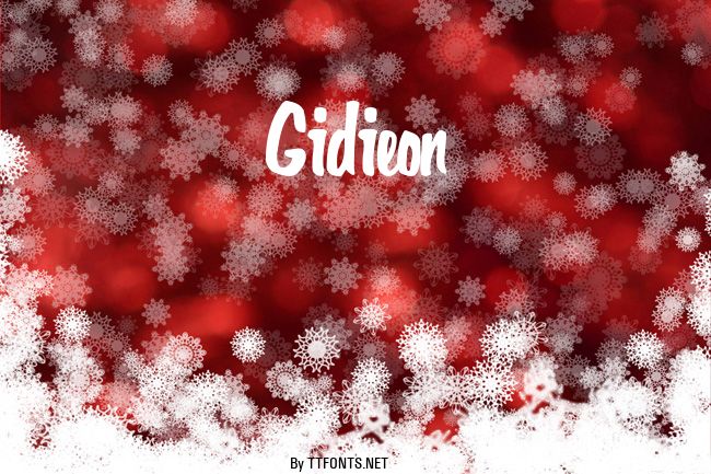 Gidieon example