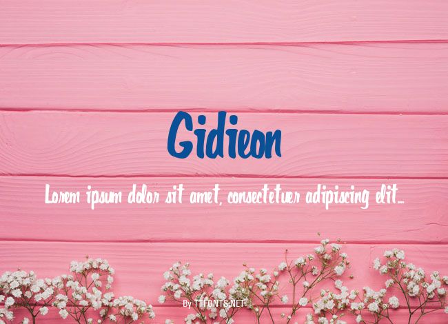 Gidieon example