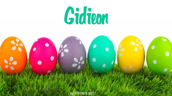 Gidieon example