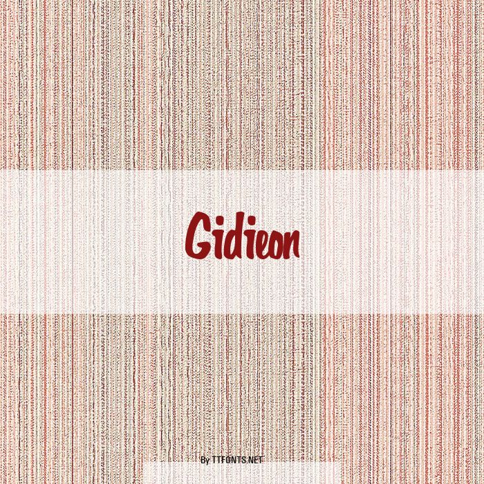 Gidieon example
