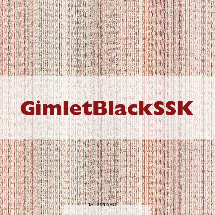 GimletBlackSSK example