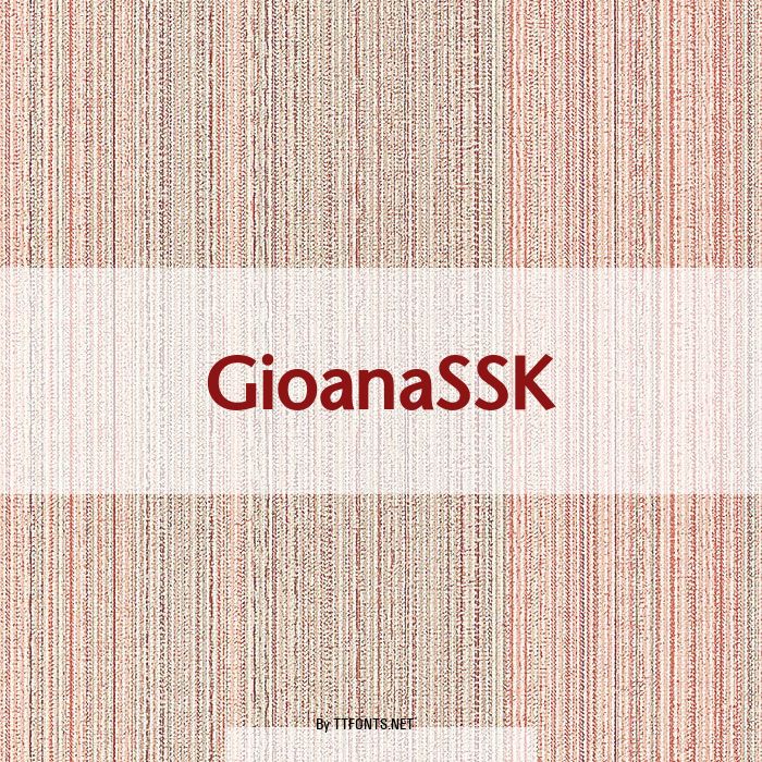 GioanaSSK example