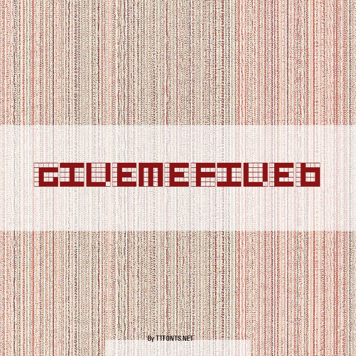 GiveMeFiveB example