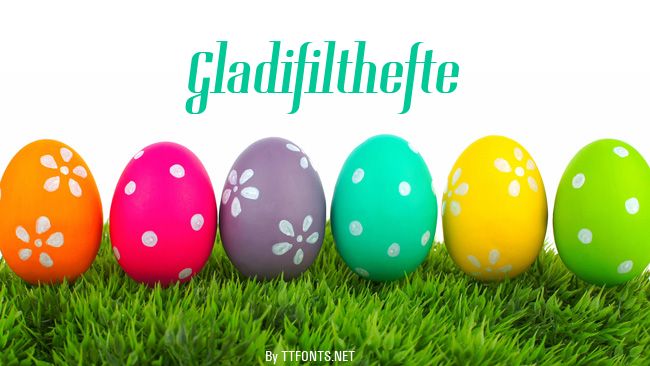 Gladifilthefte example