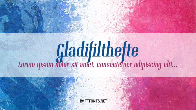Gladifilthefte example