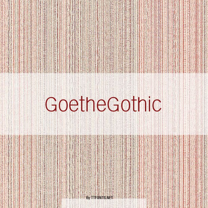 GoetheGothic example