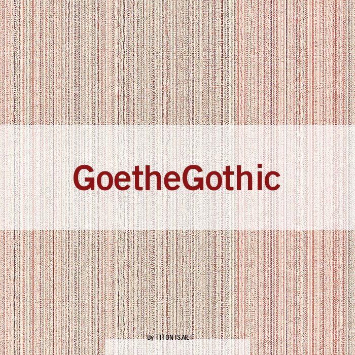 GoetheGothic example