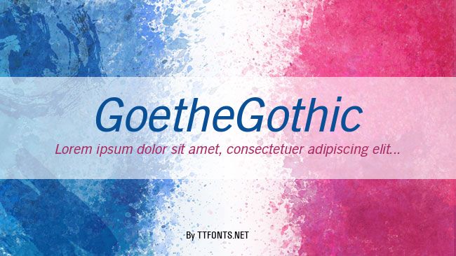 GoetheGothic example
